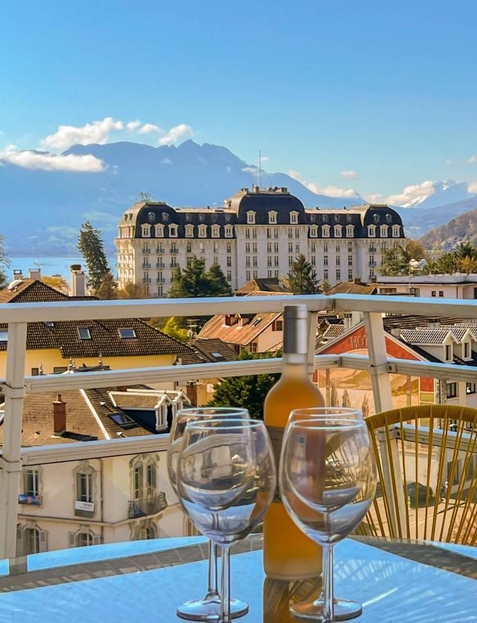 Penthouse Vue Incroyable Lac Et Montagnes Annecy Exterior foto